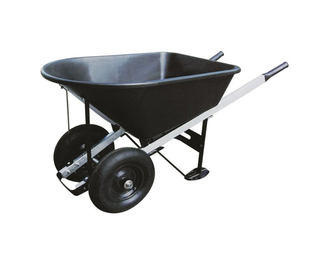 DOUBLE WHEEL WHEELBARROW