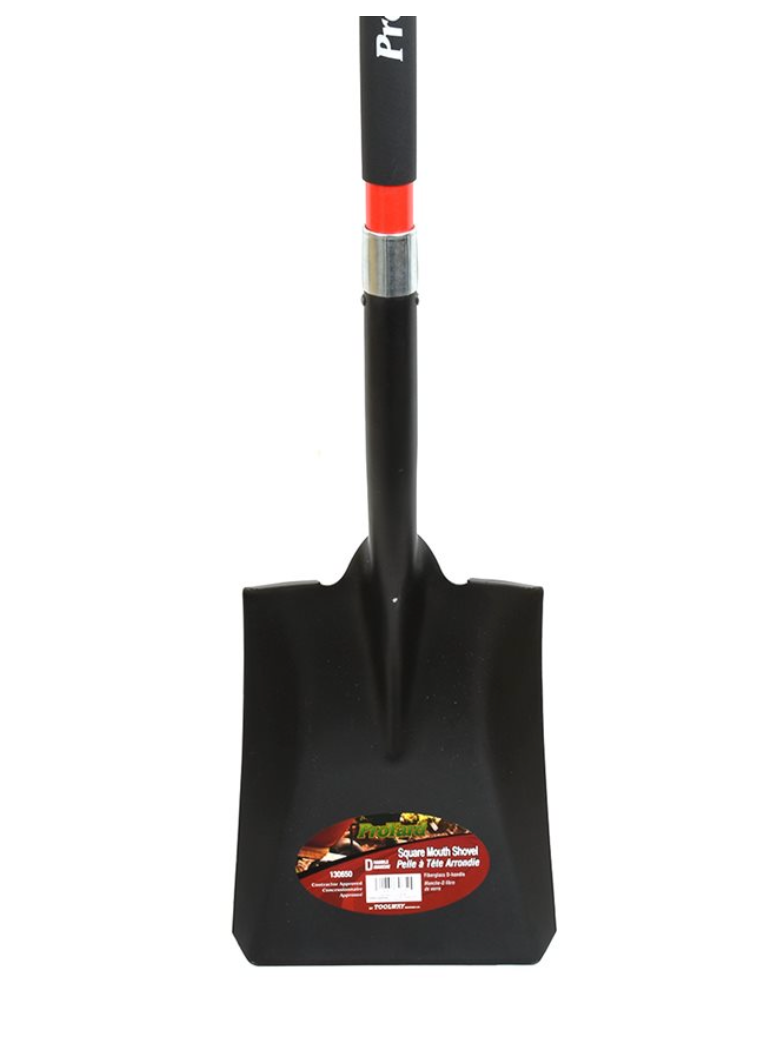 FIBERGLASS SQUARE MOUTH SHOVEL