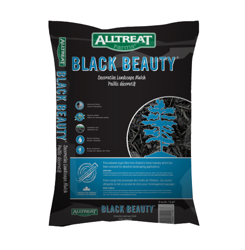 DYED BLACK MULCH BAG 1.5 CUBIC FT