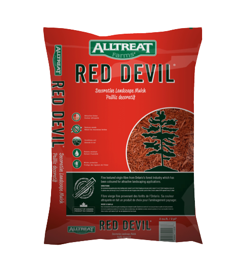 DYED RED MULCH BAG 1.5 CUBIC FT